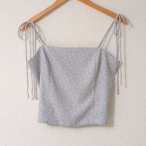 Levi's Blue & White Floral tank top